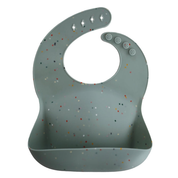 Adjustable Fit Waterproof Bibs - CAMBRIDGE BLUE CONFETTI