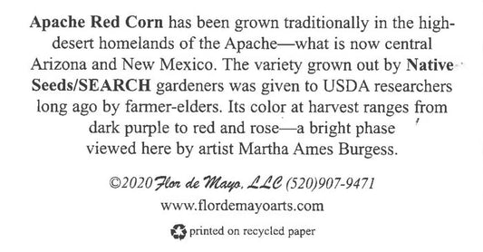"Apache Red Corn" - Card by Flor De Mayo Arts