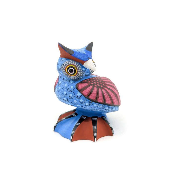 Blue and Magenta Owl