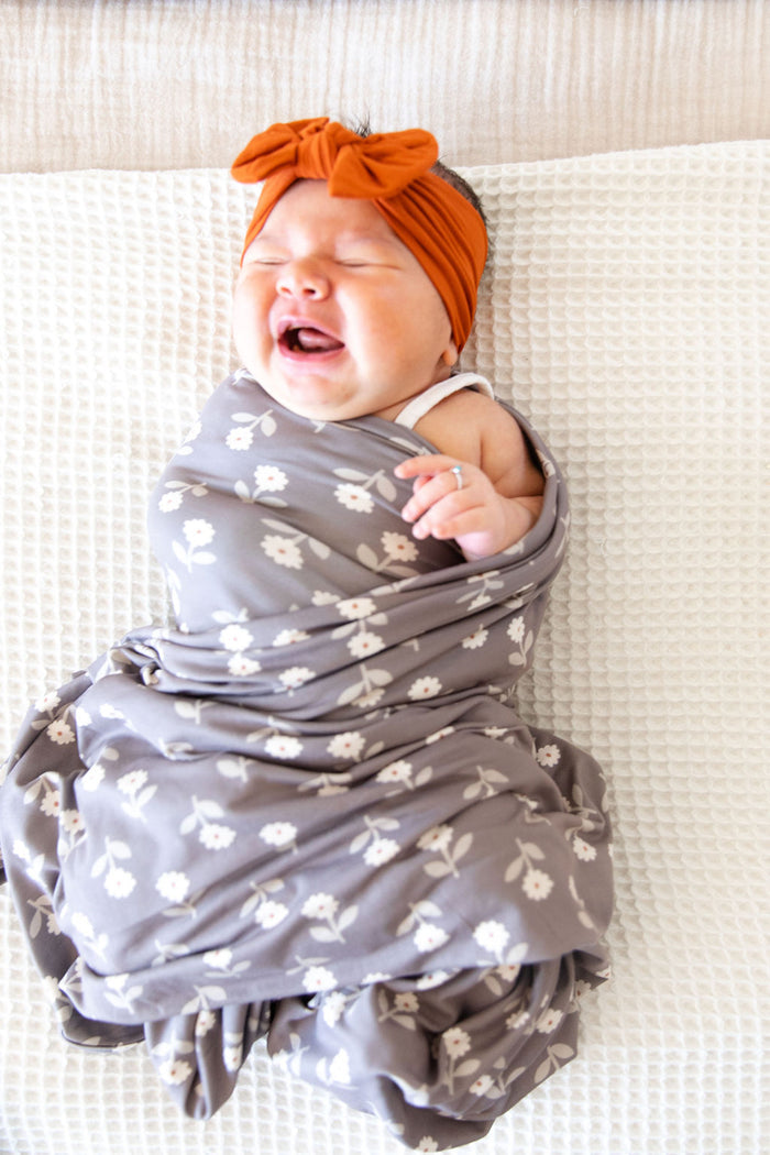 BROWN + RUST DAISY | SWADDLE