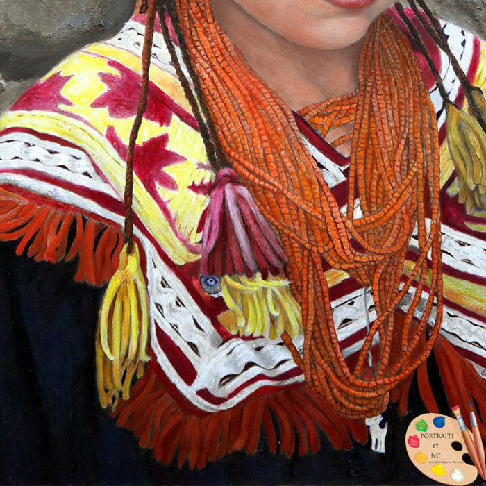 Child Portrait Pakistani Girl Print 78 - Portraits by NC