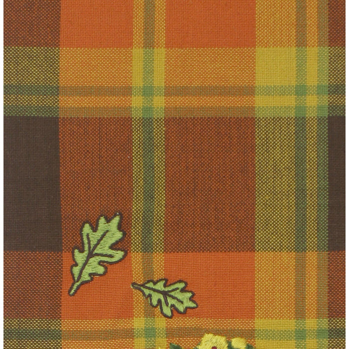 F Autumn Plaid Mums Towel Set of 2 ET336020 - Interiors by Elizabeth