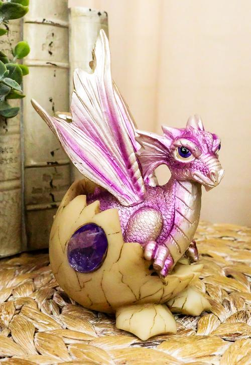 February Birthstone Dragon Hatchling Figurine