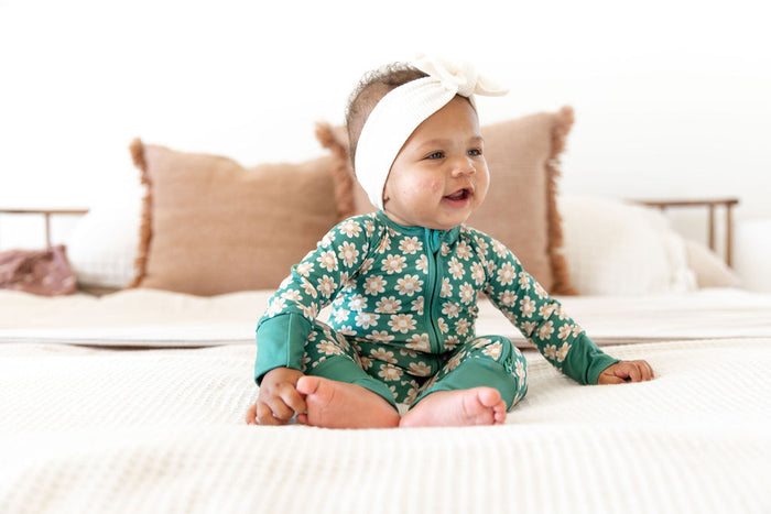 GREEN DAISY | ZIPPER ONE PIECE