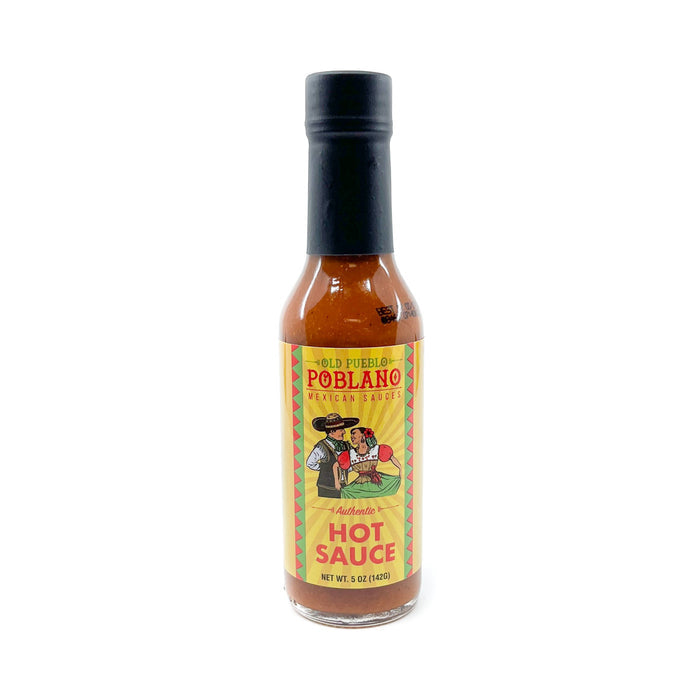 This signature hot sauce has a rich savory flavor. It's the perfect combination of chili peppers that brings out the best flavor in a host of foods. Put a few drops on your chips or use it to enhance your entire entrée. Made in Tucson. 5 oz. glass bottle.