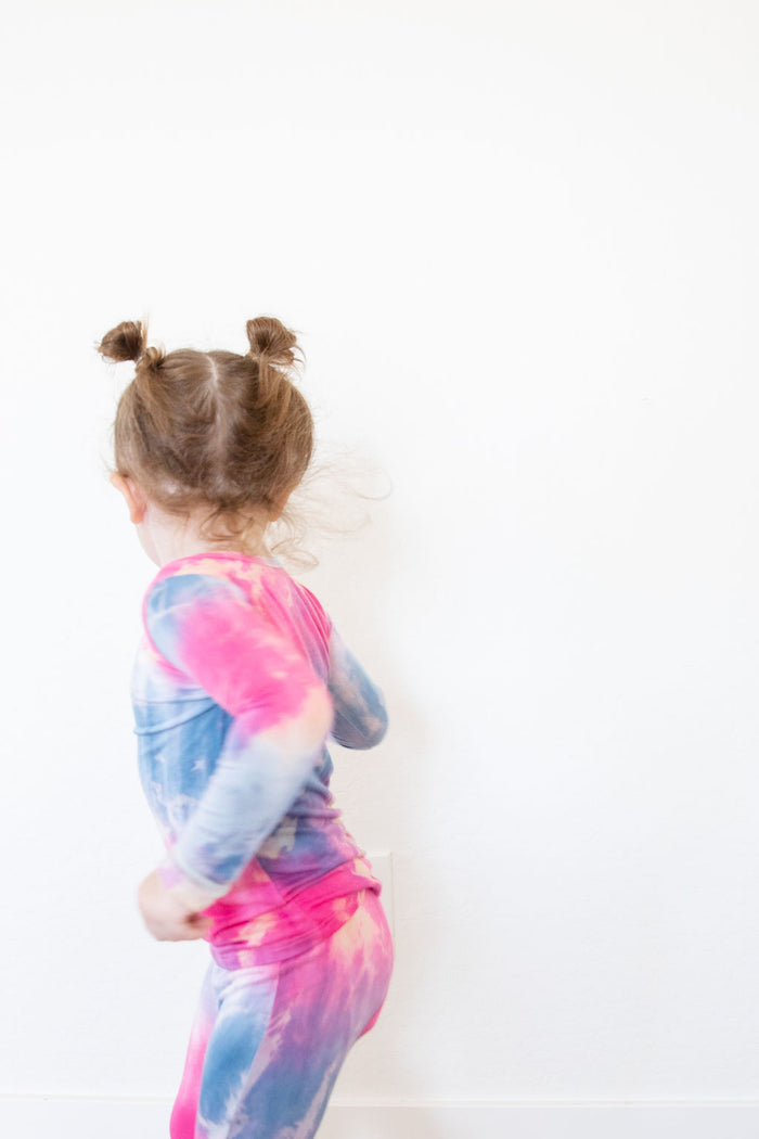 PINK + BLUE TIE DYE