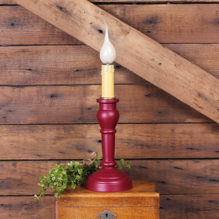 Wellington Spindle Lamp - Barn Red ML200017 - Interiors by Elizabeth