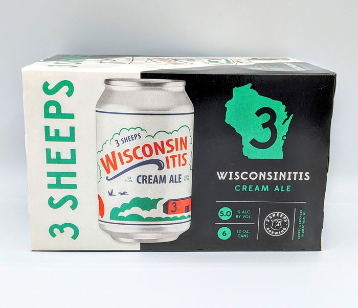 3 SHEEPS WISCONSINITIS CREAM ALE 6PK