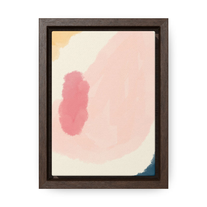 Abstract Pink Vertical Framed Premium Gallery Wrap Canvas