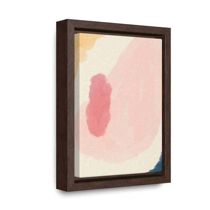 Abstract Pink Vertical Framed Premium Gallery Wrap Canvas