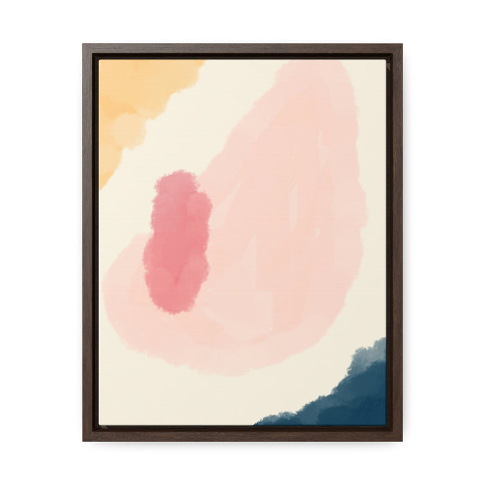 Abstract Pink Vertical Framed Premium Gallery Wrap Canvas