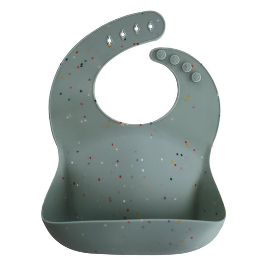 Adjustable Fit Waterproof Bibs - CAMBRIDGE BLUE CONFETTI