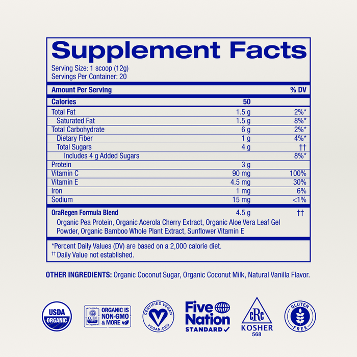 Aloe Gorgeous by Ora Organic is a vegan collagen-boosting powder with organic nutrients and vitamins. Plant-based formula supports natural collagen. Certified USDA Organic, Non-GMO, Vegan Collagen Powder, and Kosher.