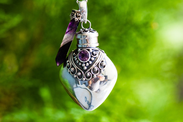amethyst heart with pendant v1