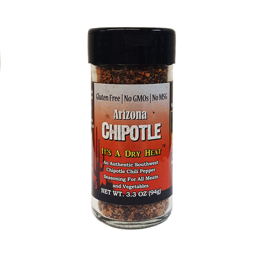 An authentic southwestern seasoning for all meats and vegetables. Medium in heat. Use in place of table pepper. Liven up any dish including chicken, beef, fish, wild game, pasta, vegetables, dips, or soups. Mix with dressing, BBQ sauce or soy sauce to make a tasty marinade or even spice up mayonnaise, mustard, and ketchup.  Gluten Free/No GMOs/No MSG  3.3 oz.