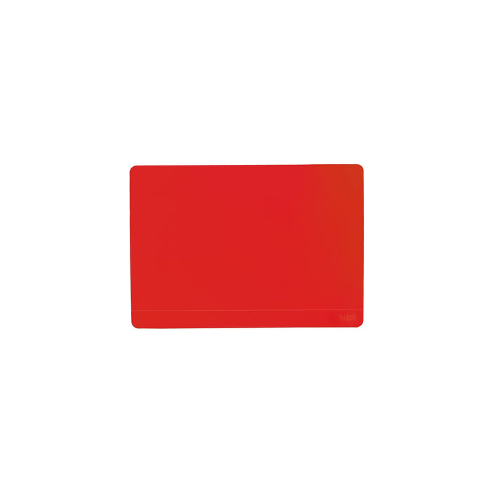 A plain, solid red rectangular GIR Baking Mat with slightly rounded corners on a white background evokes an eco-friendly design similar to reusable silicone mats.