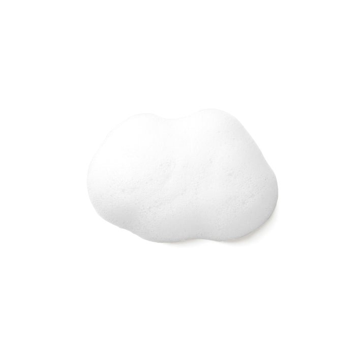 Fluffy, cloud-shaped foam on a plain white background evokes the luxurious Balancing Tea Tree Face Wash by Tree To Tub, ideal for pampering oily skin.