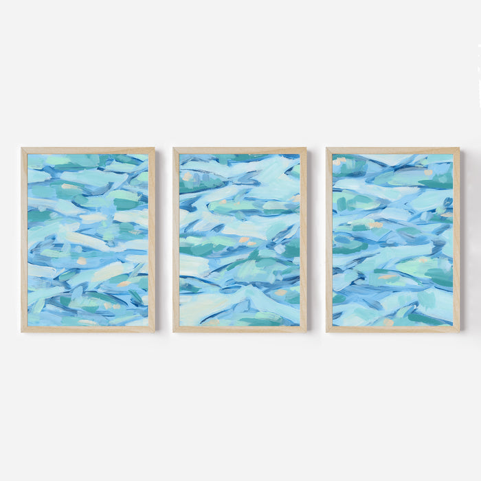 Beneath the Surface Triptych - Set of 3 - Jetty Home