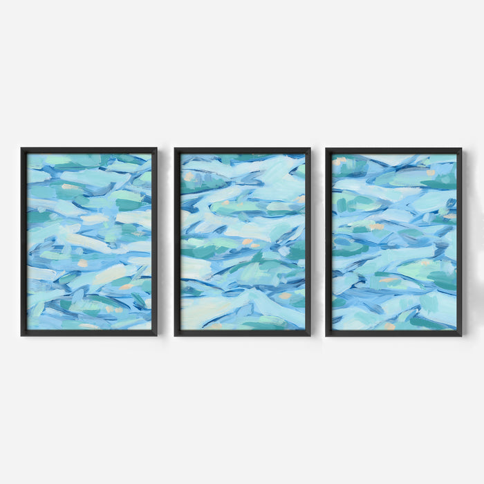 Beneath the Surface Triptych - Set of 3 - Jetty Home