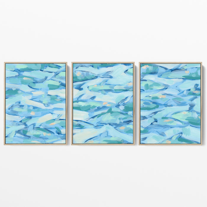 Beneath the Surface Triptych - Set of 3 - Jetty Home