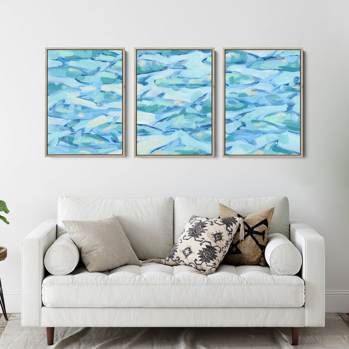 Beneath the Surface Triptych - Set of 3 - Jetty Home