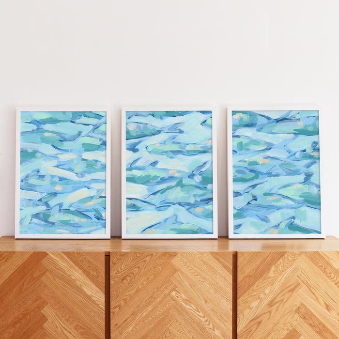 Beneath the Surface Triptych - Set of 3 - Jetty Home