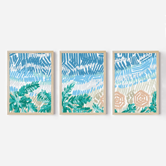 Between Tidelines Triptych - Set of 3 - Jetty Home