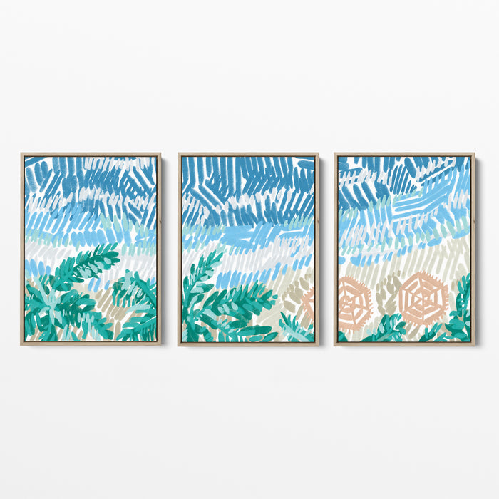 Between Tidelines Triptych - Set of 3 - Jetty Home
