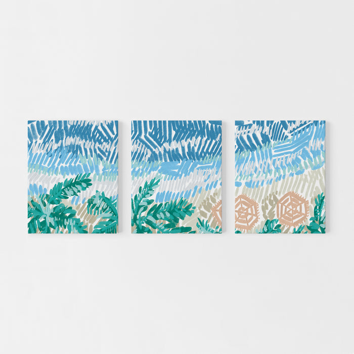 Between Tidelines Triptych - Set of 3 - Jetty Home