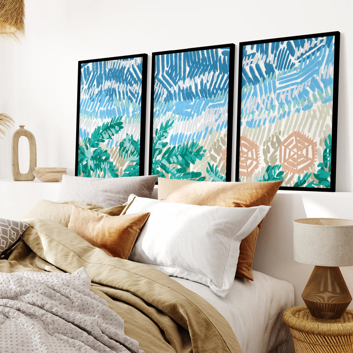 Between Tidelines Triptych - Set of 3 - Jetty Home