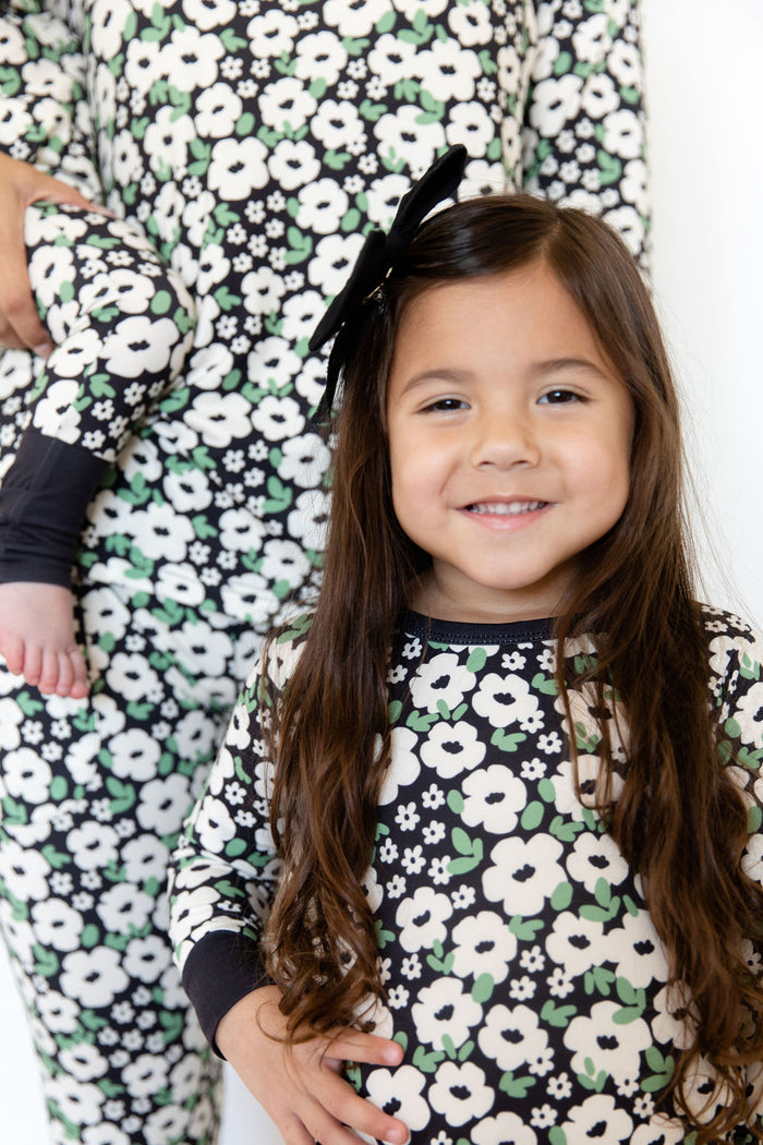 BLACK + CREAM FLORAL | LONG SLEEVE