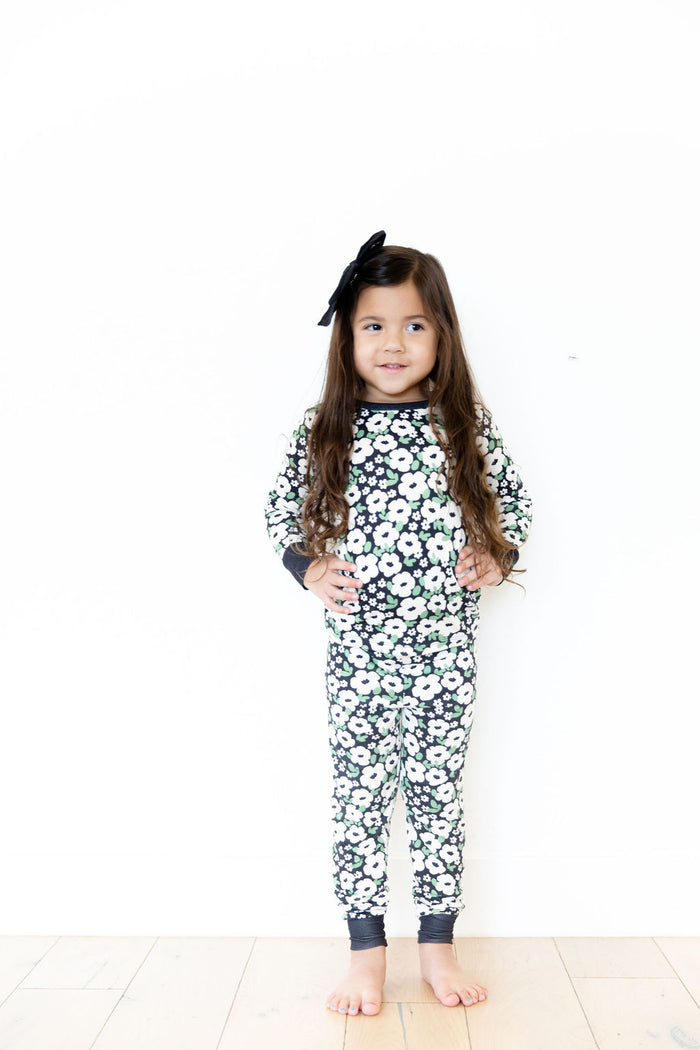 BLACK + CREAM FLORAL | LONG SLEEVE