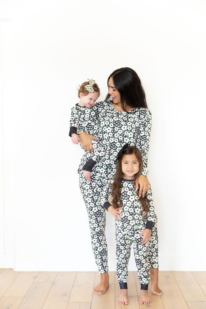 BLACK + CREAM FLORAL | LONG SLEEVE