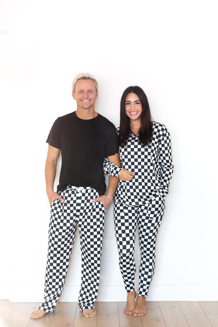 BLACK + WHITE CHECKER | MEN'S PANTS