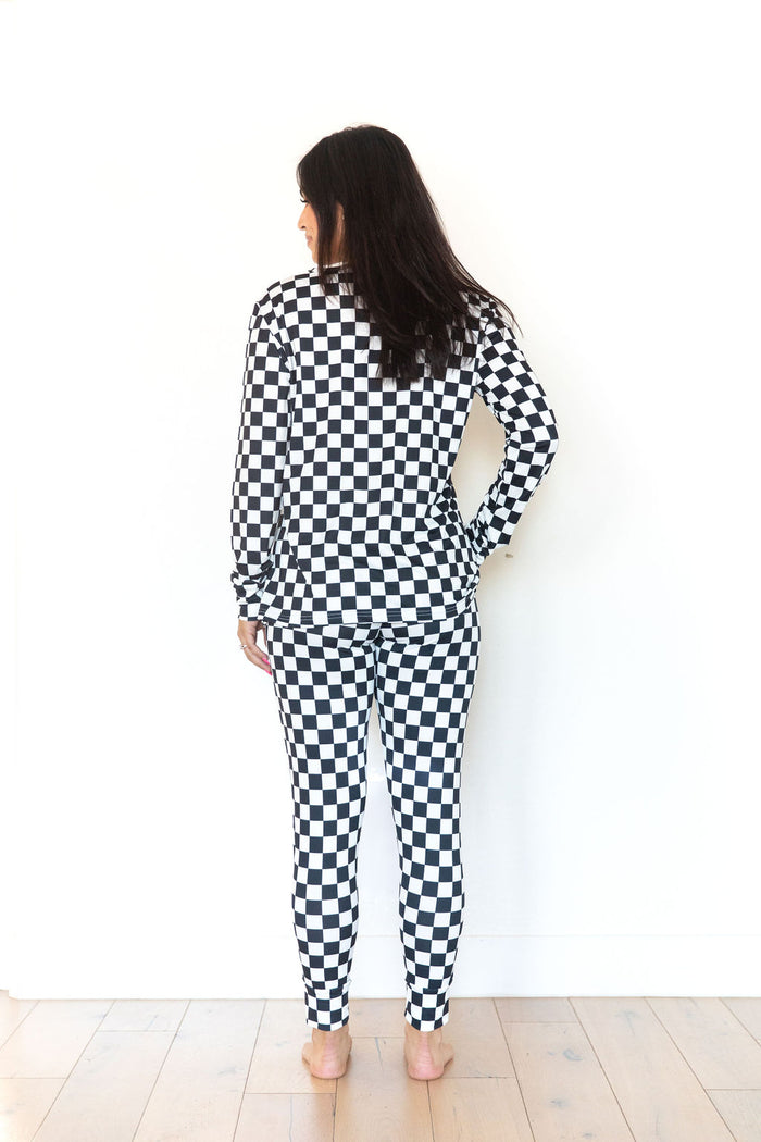 BLACK + WHITE CHECKER | WOMEN'S LONG SLEEVE