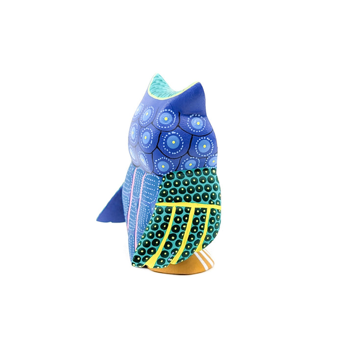 Blue and Green Owl