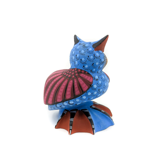 Blue and Magenta Owl