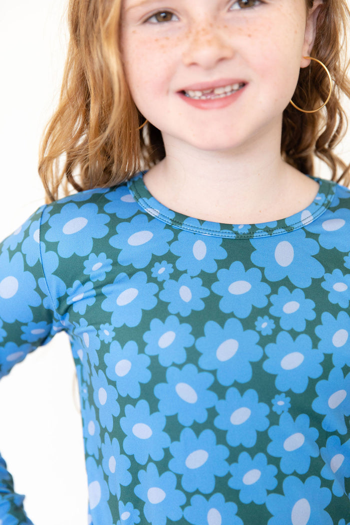 BLUE + GREEN DAISY | LONG SLEEVE