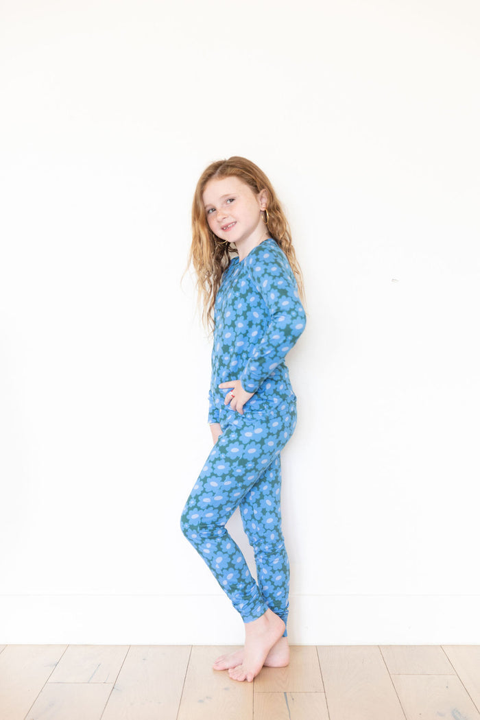 BLUE + GREEN DAISY | LONG SLEEVE