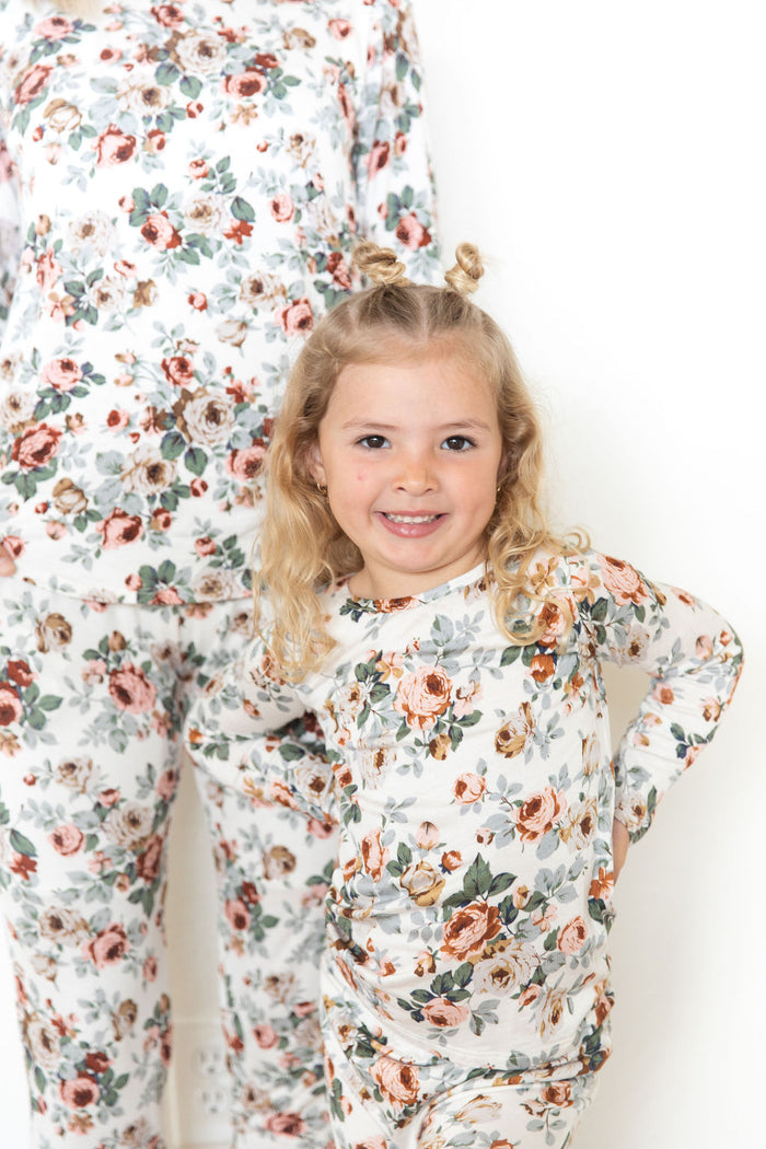 BLUSH + TAN FLORAL | LONG SLEEVE