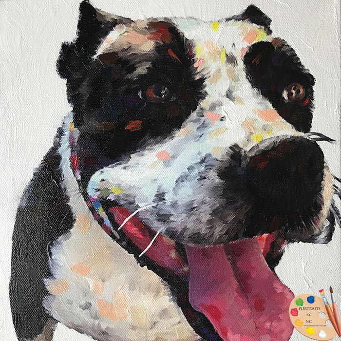 Boxer Dog Painting 518 - Portraits by NC