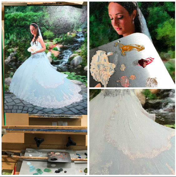 Bridal Portraits Bride in Garden 610 - Portraits by NC