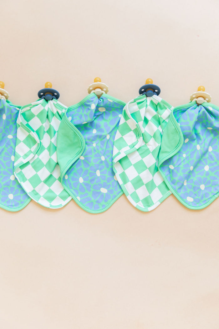 BRIGHT GREEN + BLUE FLORAL | LOVIE