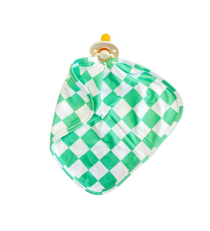 BRIGHT GREEN + WHITE CHECKER | LOVIE