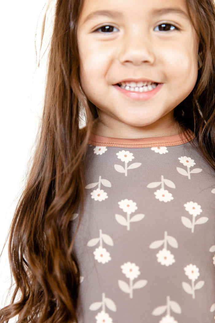 BROWN + RUST DAISY | LONG SLEEVE
