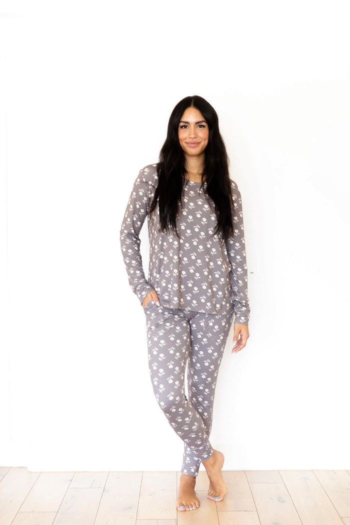 BROWN + RUST DAISY | WOMEN'S LONG SLEEVE