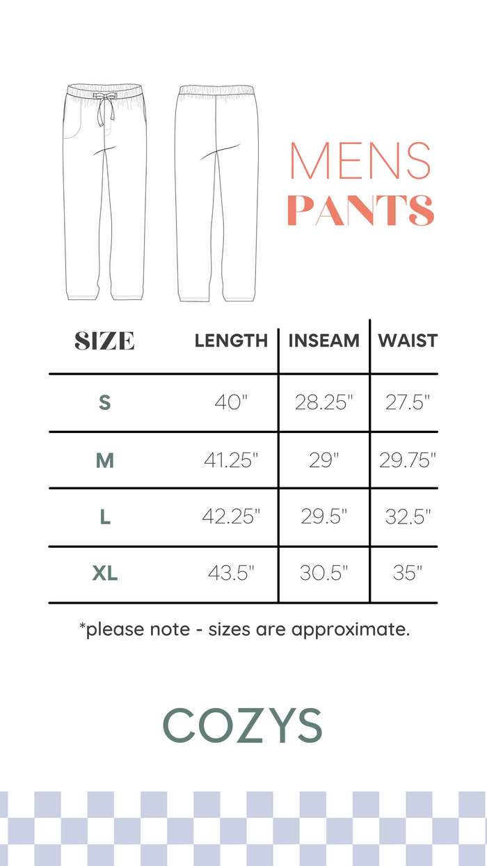 BROWN + WHITE CHECKER | MEN'S PANTS