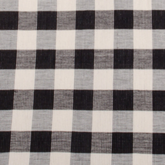 Buffalo Check 45" Table Runner Black Buttermilk T4510011 - Interiors by Elizabeth