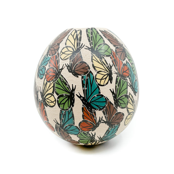 Butterfly Party - Incised Butterfly Motif on Large Pot