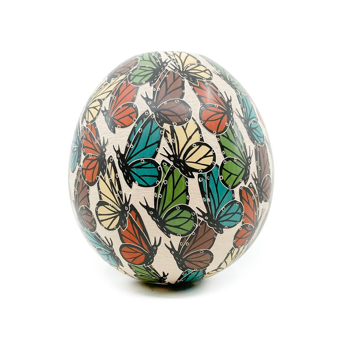 Butterfly Party - Incised Butterfly Motif on Large Pot